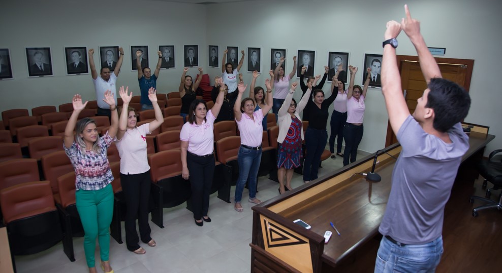 Em parceria com a SGA, Secretaria Executiva da Aleac promove curso de ginástica laboral aos servidores