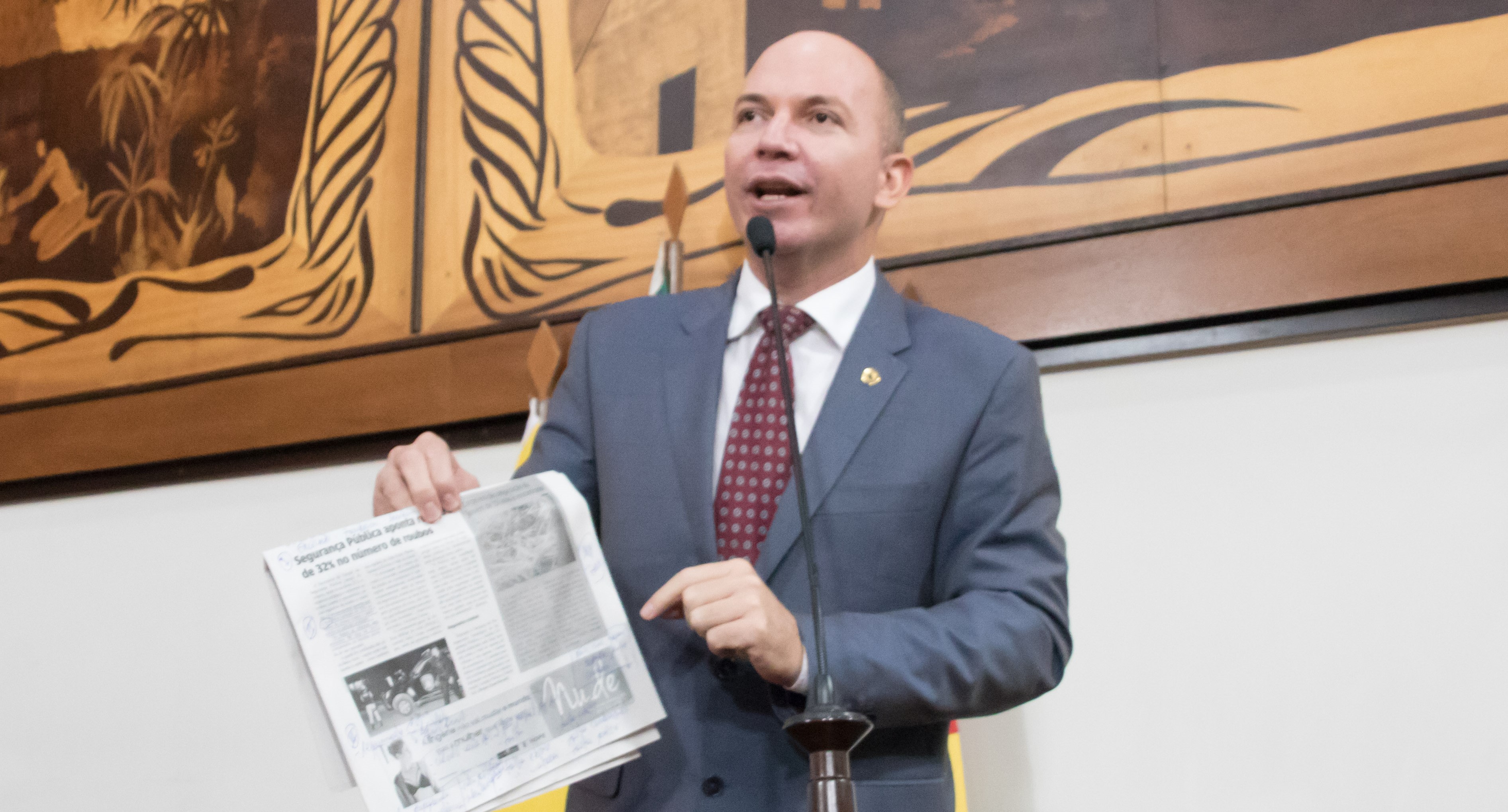 Deputado Gehlen Diniz questiona números divulgados pela Segurança Pública