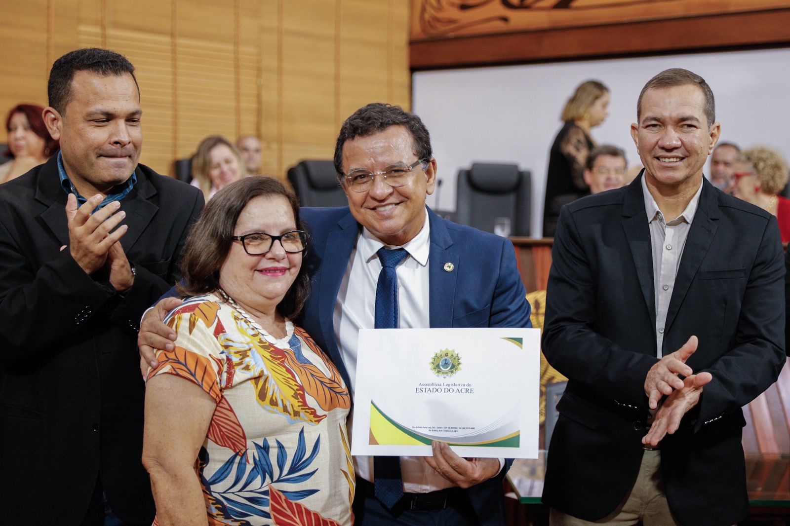 Sessão solene na Aleac homenageia servidores aposentados desde janeiro de 2022