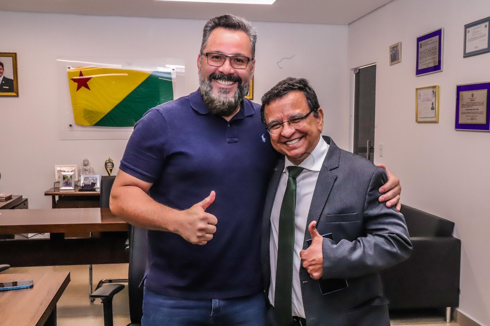 Em reunião com Alan Rick e Brandão, Gonzaga debate construção de parque tecnológico no Acre