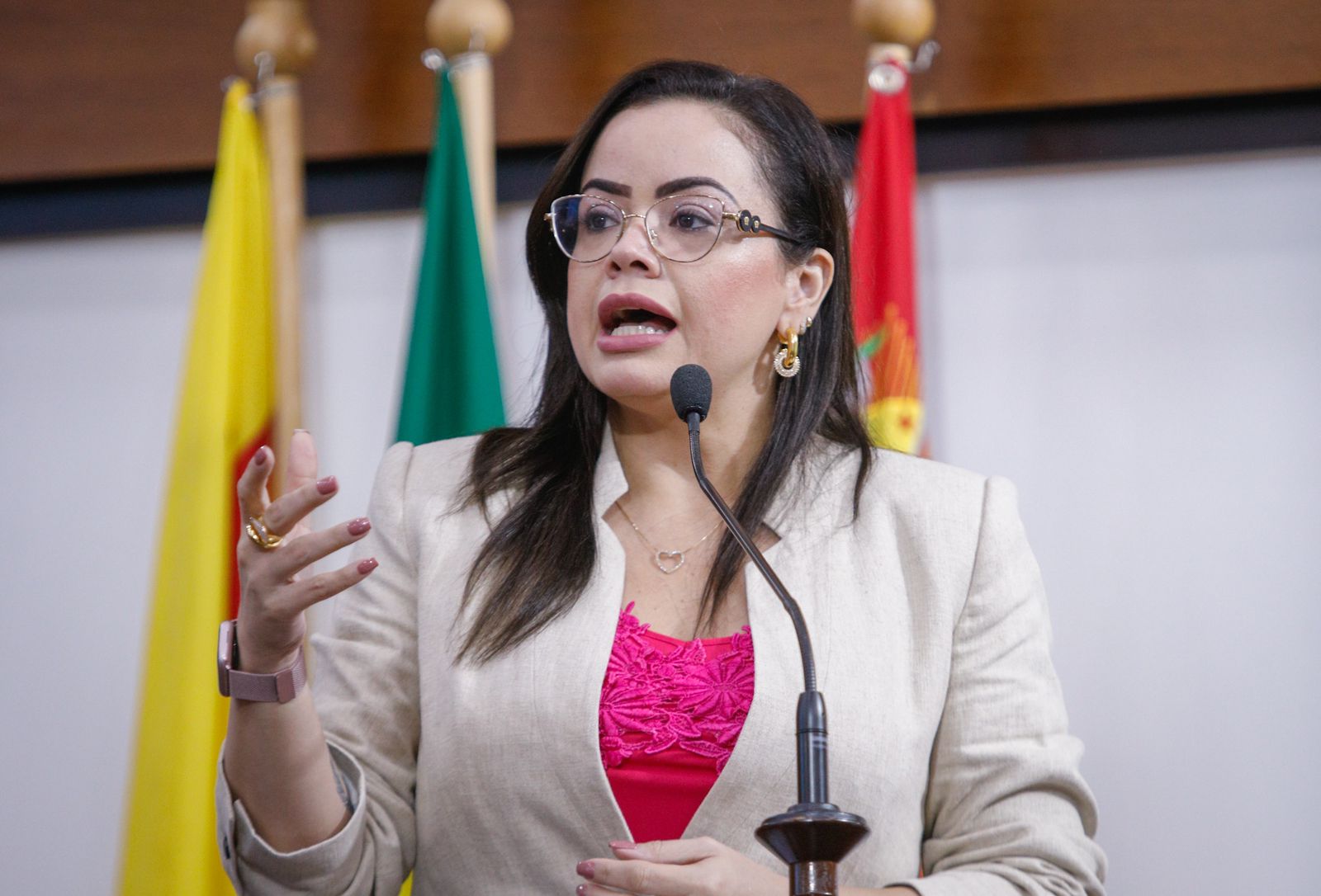 Deputada Michelle Melo denuncia falta de medicamentos em UPA e critica gestão da saúde