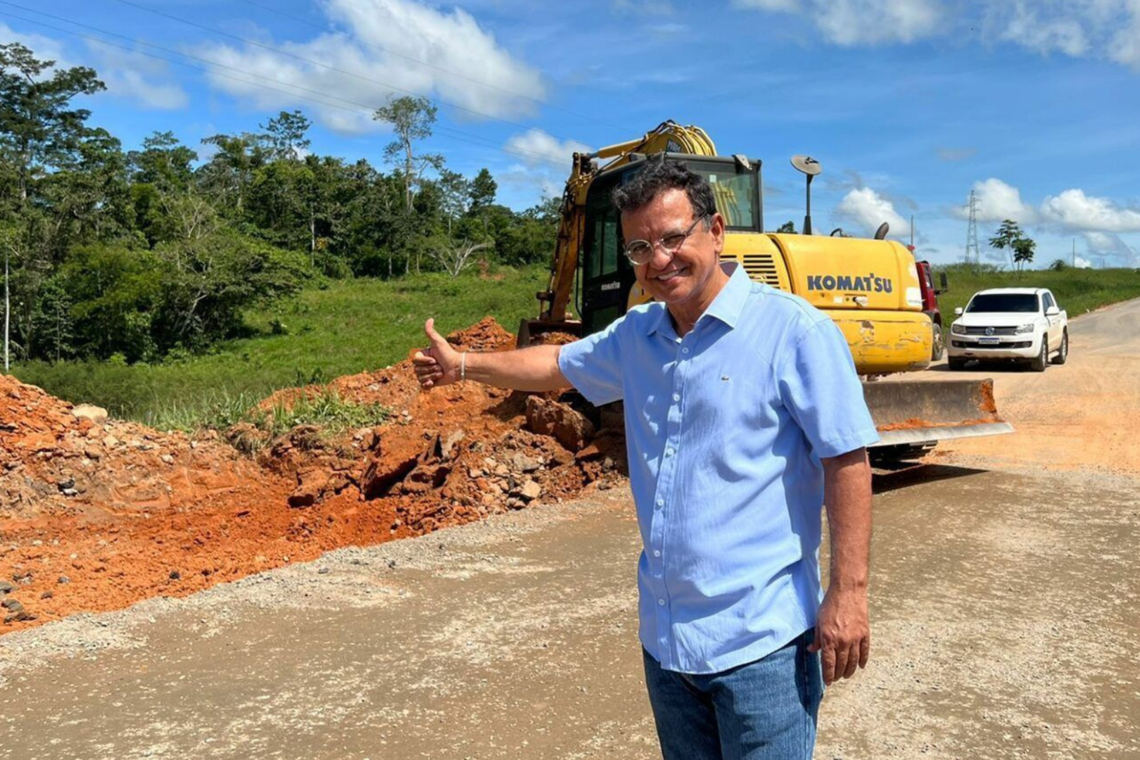 DNIT atende pedido do presidente Luiz Gonzaga e instala base do órgão em Cruzeiro do Sul