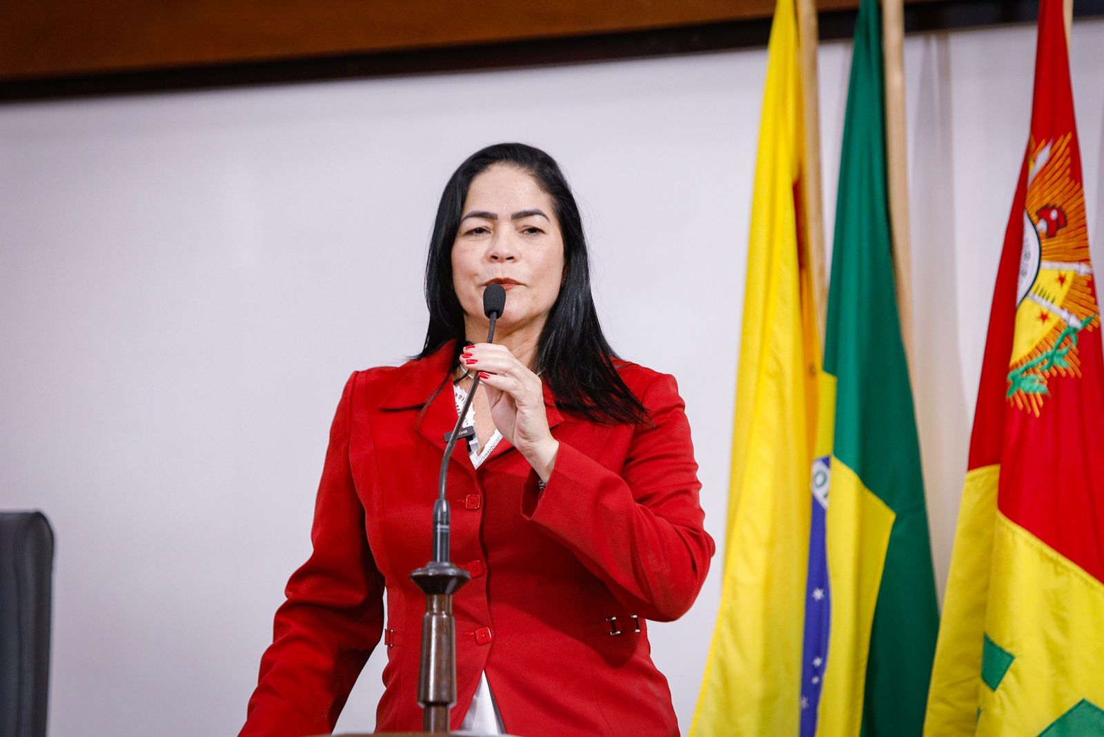 Maria Antônia presta solidariedade a deputados e destaca Dia dos Namorados em discurso na Aleac