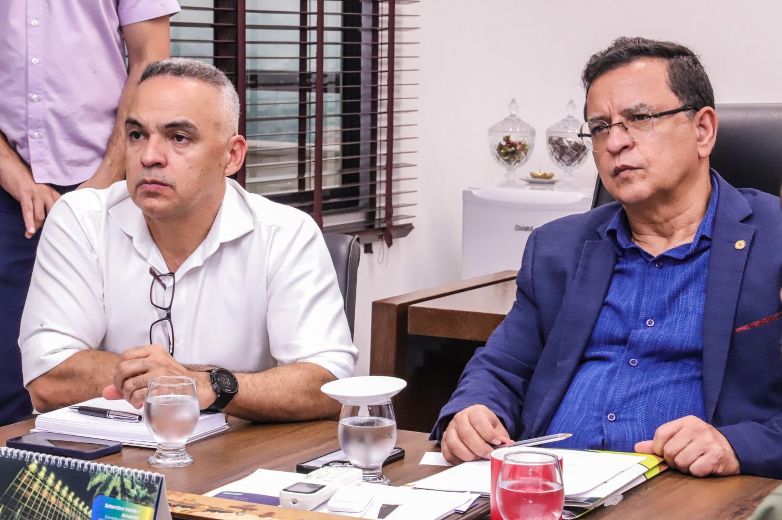 Gonzaga e secretários de Estado debatem com o Peru integração comercial através do Megaporto das Américas
