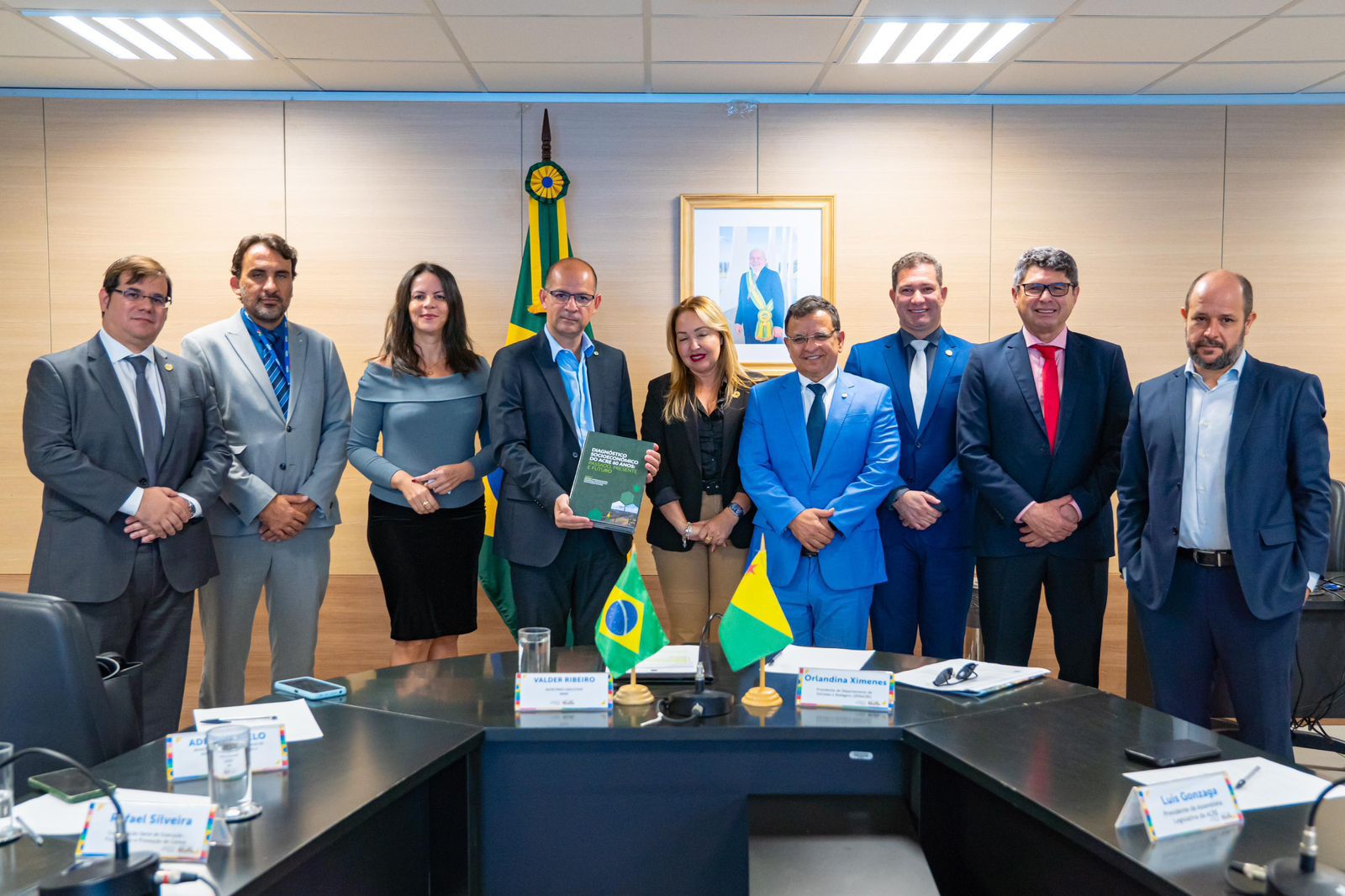 Em Brasília, Gonzaga, secretários do governo e conselheiro do TCE tratam de recursos para pavimentação de rodovias e revitalização do Igarapé São Francisco