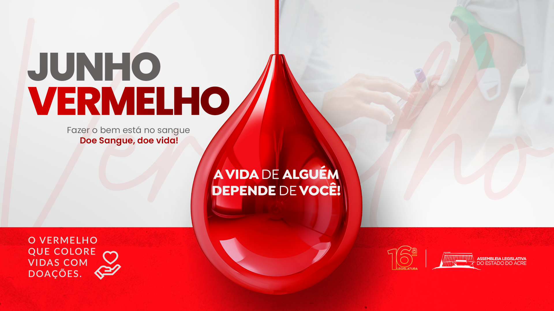 Junho Vermelho: Aleac apoia campanha de incentivo à doação de sangue